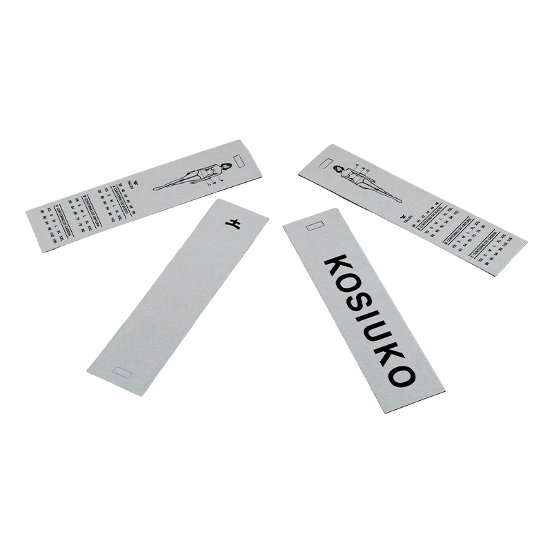 Grey-back white board hang tag