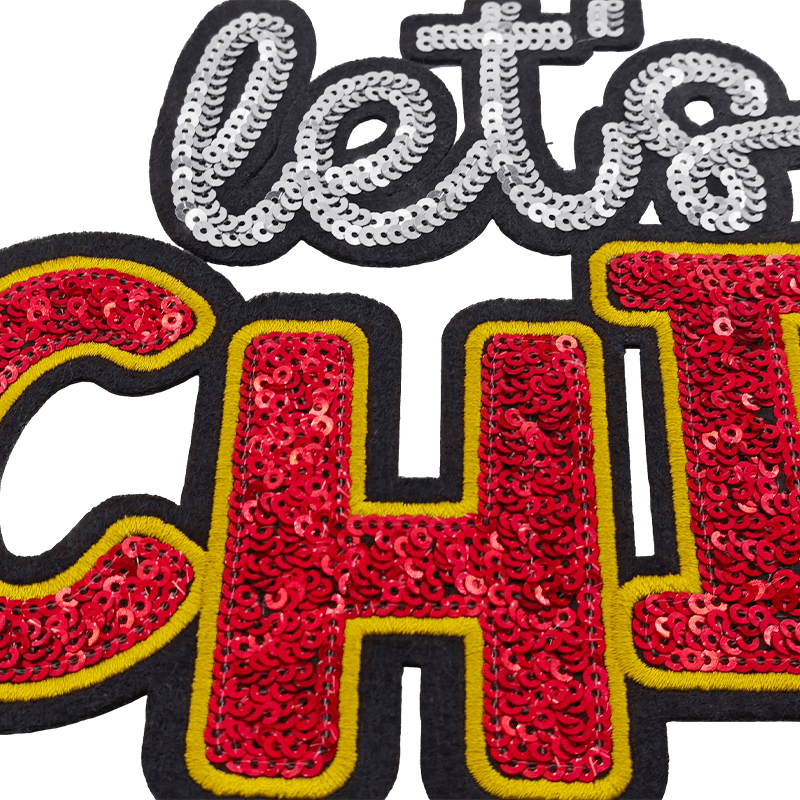Sequin embroidery