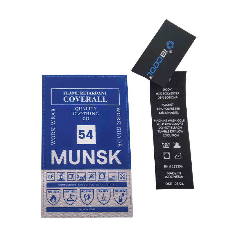 Custom printed ribbon logo