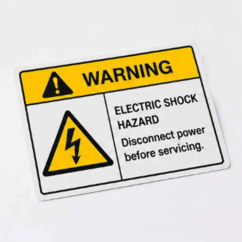 Custom Safety Warning Labels for Industrial Equipment
