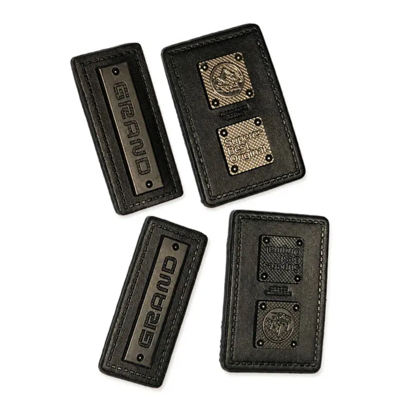Custom Metal Leather Labels for Clothing, Bags & Accessories